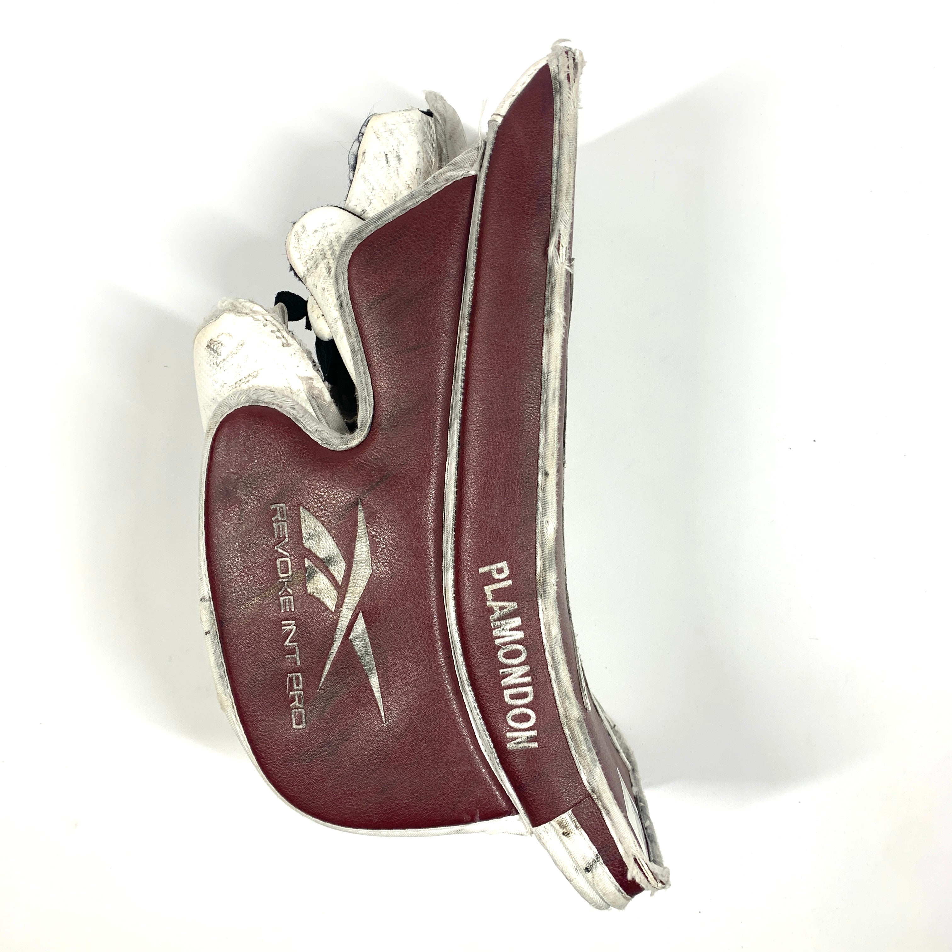 Reebok Revoke Pro - Bloqueur de gardien de but Pro Stock (Blanc/Marron)